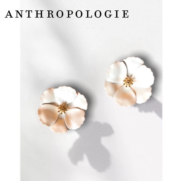 Anthropologie Petal Post Earrings - Picture 1 of 6